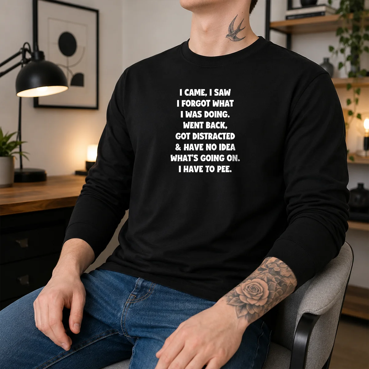 Official Quote Design I Came I Saw Forgot What Was Doing Distracted Shirt - Image 5