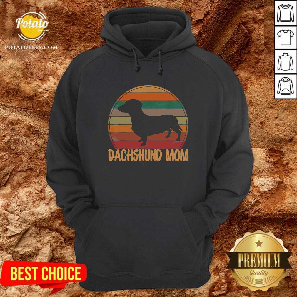 Retro Dachshund Mom Gift Doxie Vintage Shirt - Image 5
