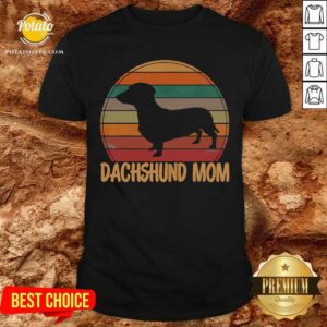 Retro Dachshund Mom Gift Doxie Vintage Shirt