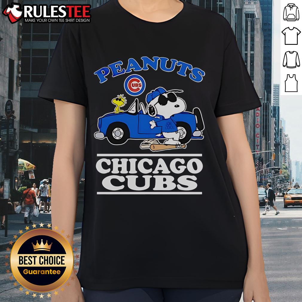 Cute Snoopy Peanuts X Chicago Cubs For Fans 2025 T-Shirt - Image 3