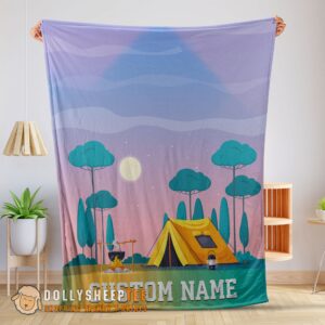 Happy Good Outdoor Adult Kid Colorful Camping Customized Blanket