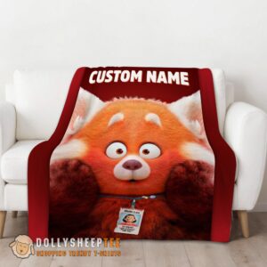 Alternative view of Perfect Cute Disney Pixar Turning Red Blanket Fleece Customized Blanket