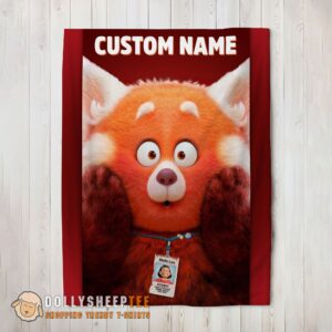Perfect Cute Disney Pixar Turning Red Blanket Fleece Customized Blanket