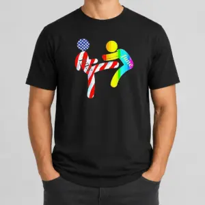 Premium July Independence Kick June Pride Month Shirt