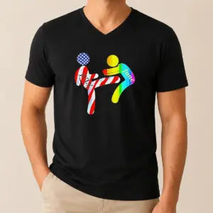 Alternative view of Premium July Independence Kick June Pride Month Shirt