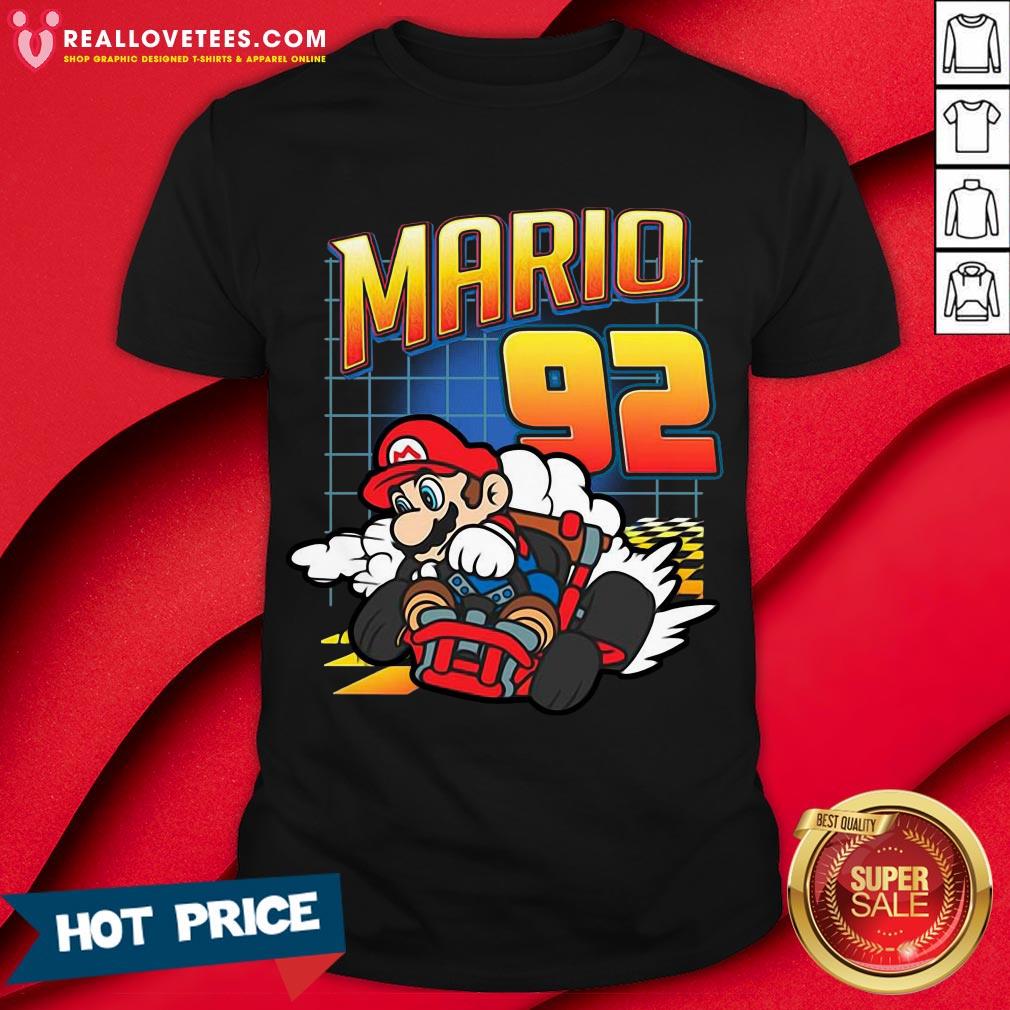 Nice 92 Racing Kart Super Mario Bros Shirt