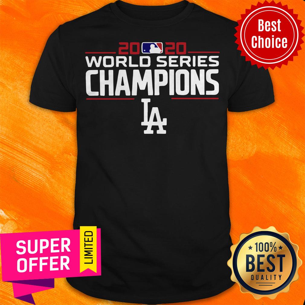 LA Dodgers 2020 World Champions Champions Dodgers Team Signatures Shirt
