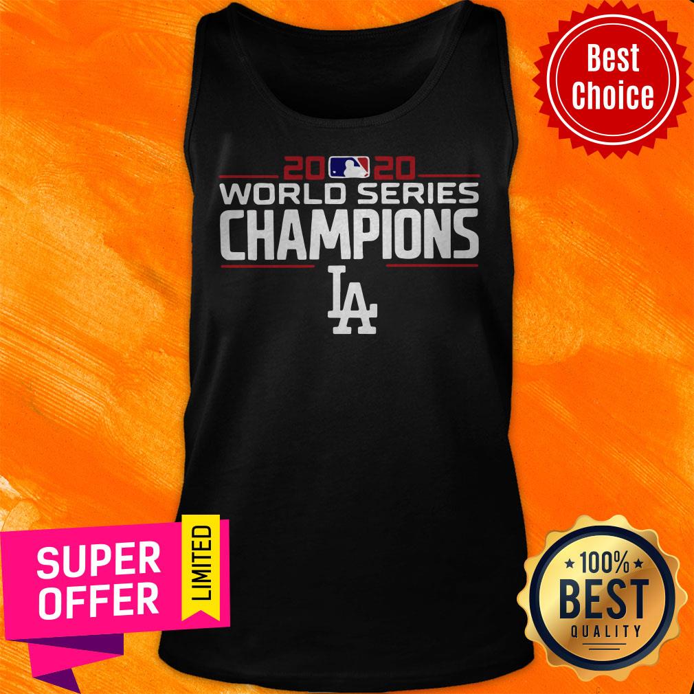 LA Dodgers 2020 World Champions Champions Dodgers Team Signatures Shirt - Image 3