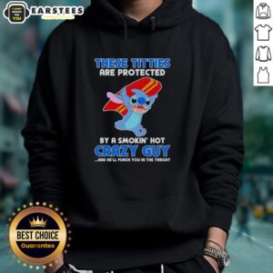 Alternative view of Cute Stitch These Titties By A Smokin' Hot Crazy Guy And He'll Punch You In The Throat T-Shirt