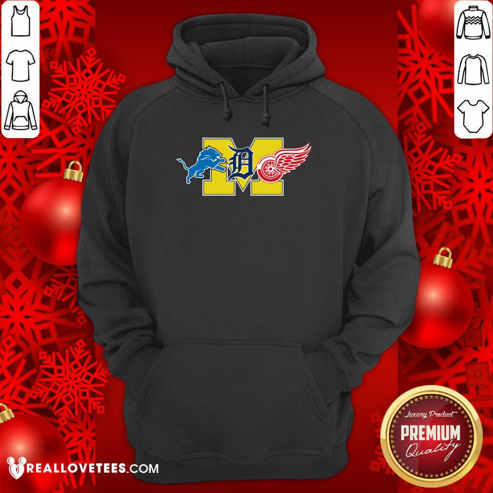 Happy Detroit Lions Detroit Red Wings Danville Blue Devils Shirt - Image 4