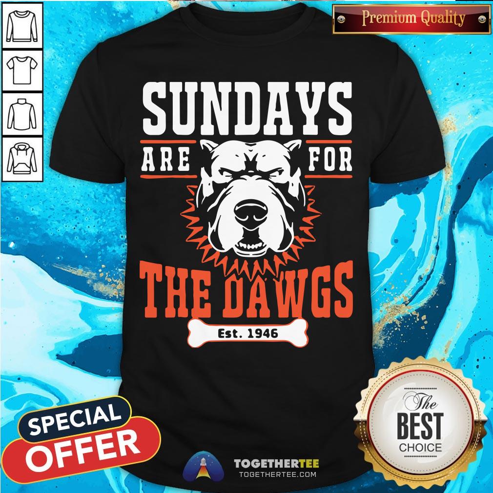 Nice Sundays Are For The Dawgs Cleveland T-Shirt