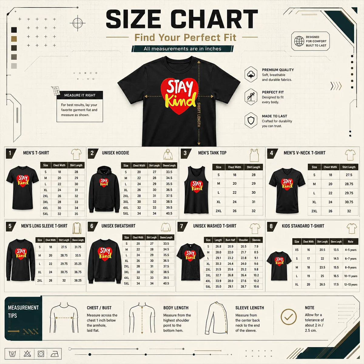 Original Funny Stay Kind Heart Shirt - Image 4
