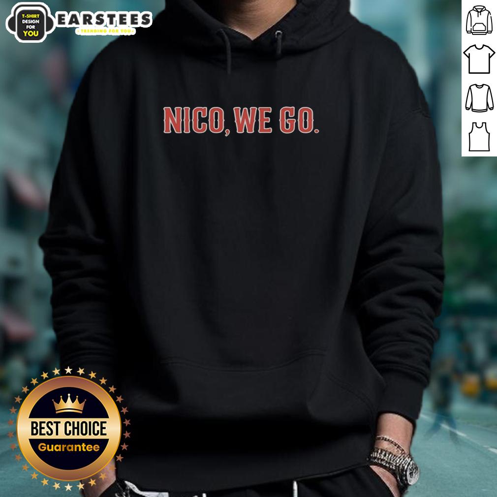 Good Nico We Go Nico Hoerner Chicago Cubs Baseball T-Shirt - Image 2