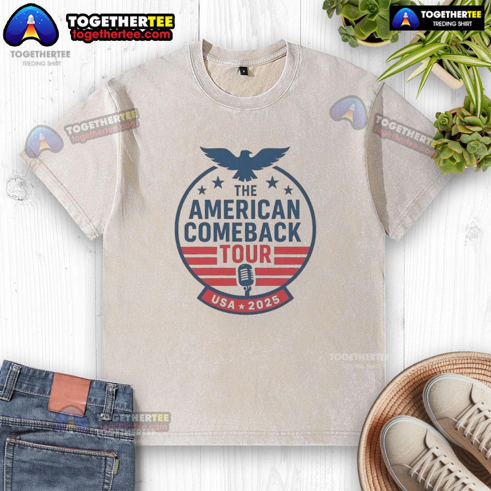 Top The American Comeback Tour USA 2025 Charlie Kirk T-Shirt - Image 6