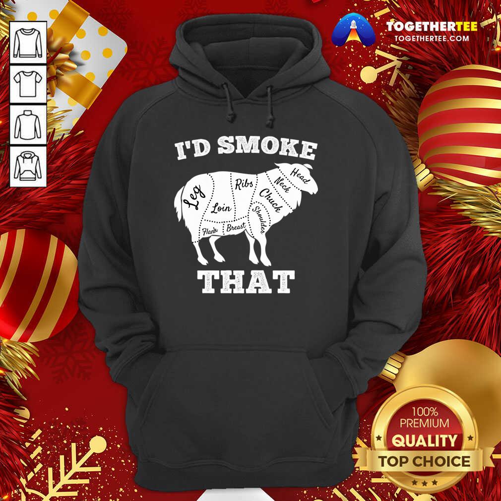 Good I'd Smoke That Lamb Funny Grilling Party Saying Vintage T-Shirt - Image 5