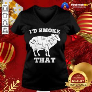 Alternative view of Good I'd Smoke That Lamb Funny Grilling Party Saying Vintage T-Shirt