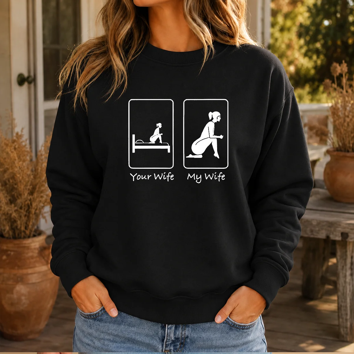 Premium Your Wife Vs My Wife Comparison Humorous Marriage Joke Shirt - Image 7