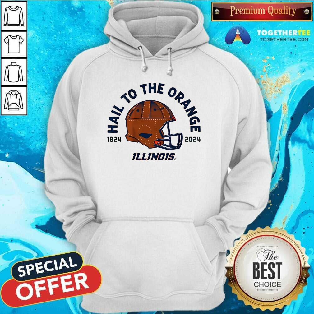 Original Illinois Football The 100 Year Helmet T-Shirt - Image 5