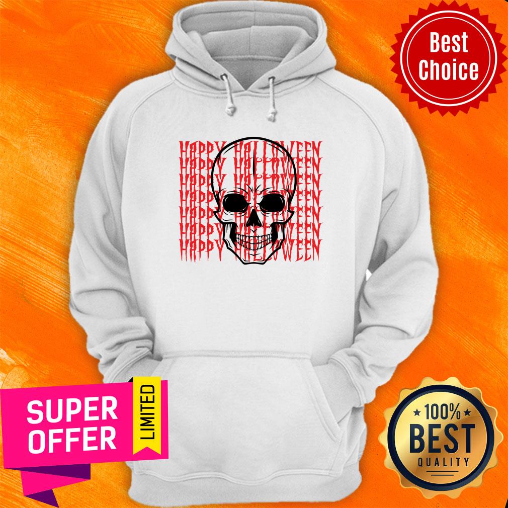 Happy Halloween Skull Funny Skeleton Shirt - Image 2