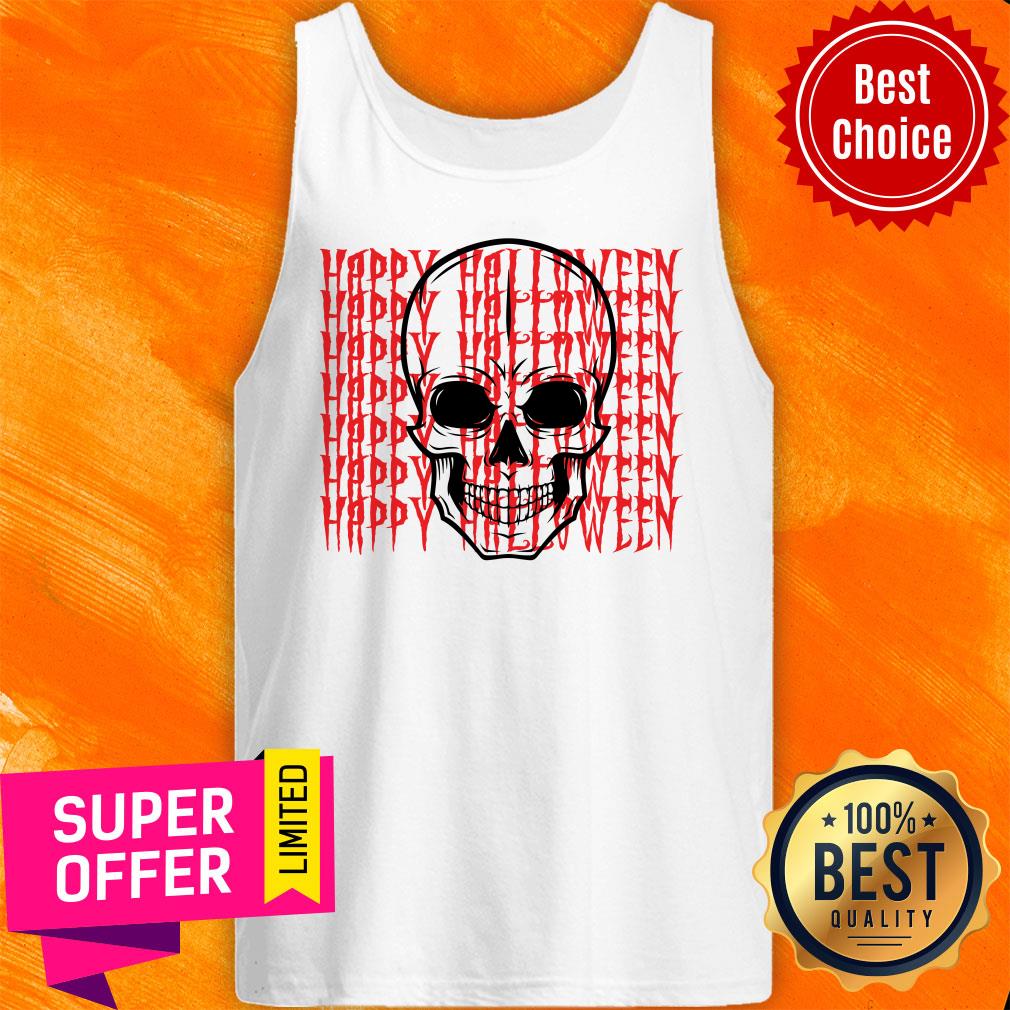 Happy Halloween Skull Funny Skeleton Shirt - Image 4