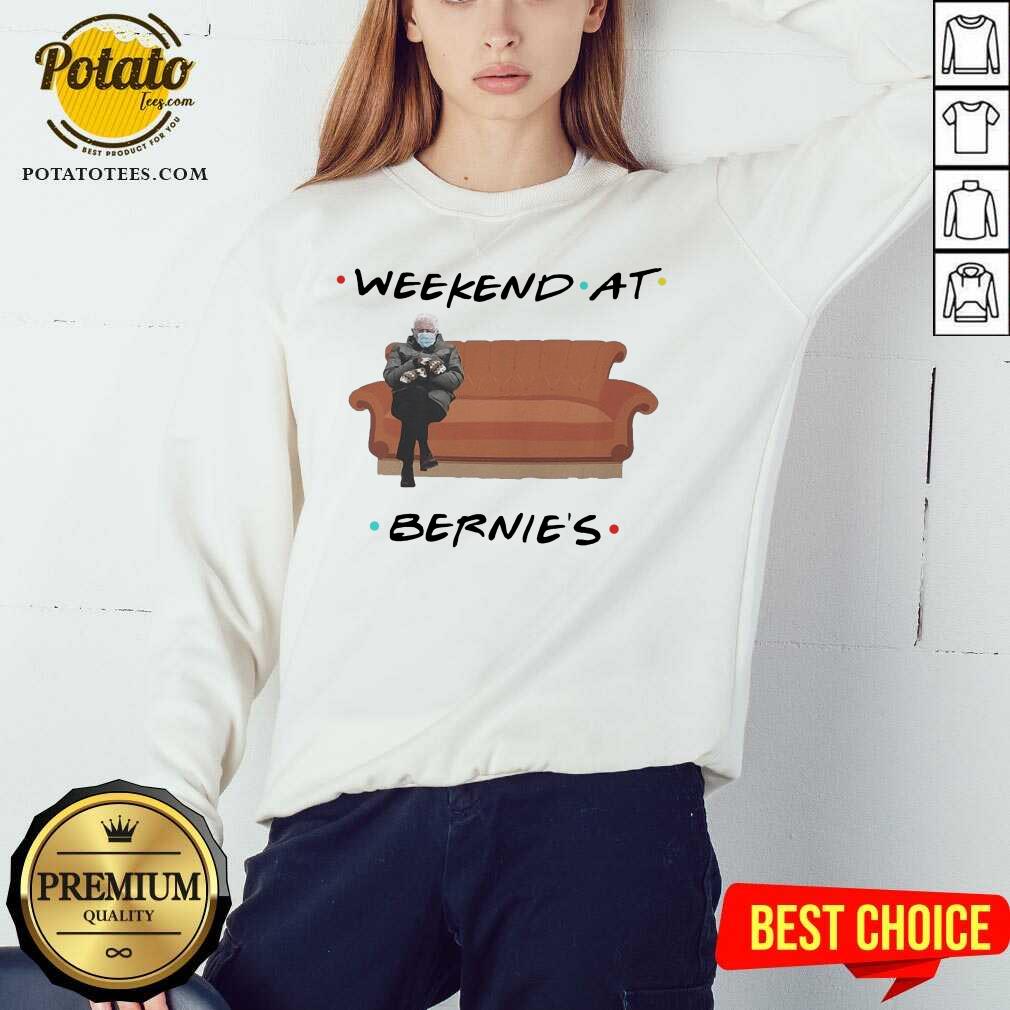 Premium Bernie Sanders And Cat Weekend At Bernie’s Shirt - Image 4