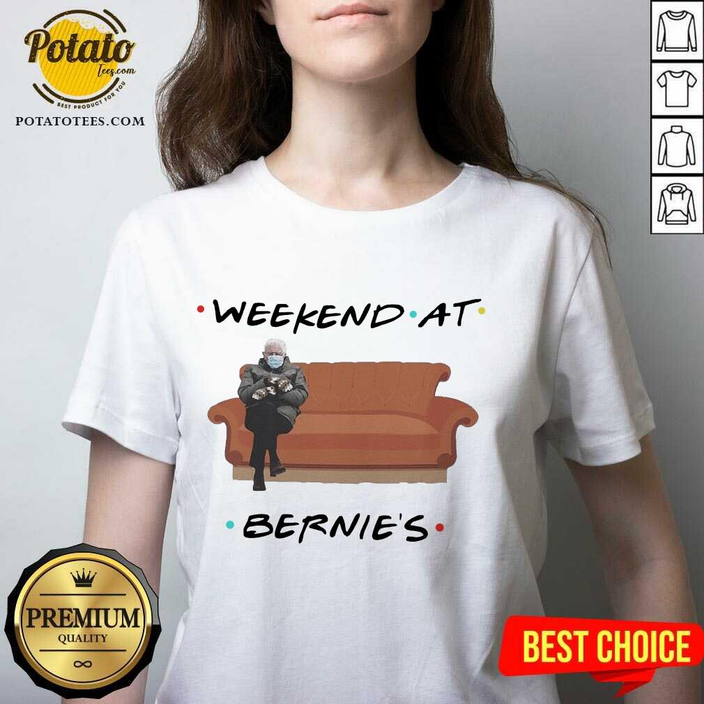 Premium Bernie Sanders And Cat Weekend At Bernie’s Shirt - Image 2