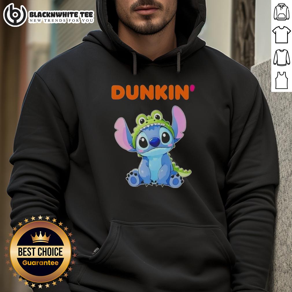 Awesome Stitch Cosplay Crocodile X Dunkin' Donuts T-Shirt - Image 2