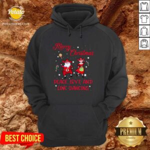 Alternative view of Awesome Merry Christmas Peace Love And Line Dancing Shirt
