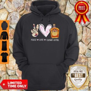 Alternative view of Nice Peace Love Crown Royal Shirt