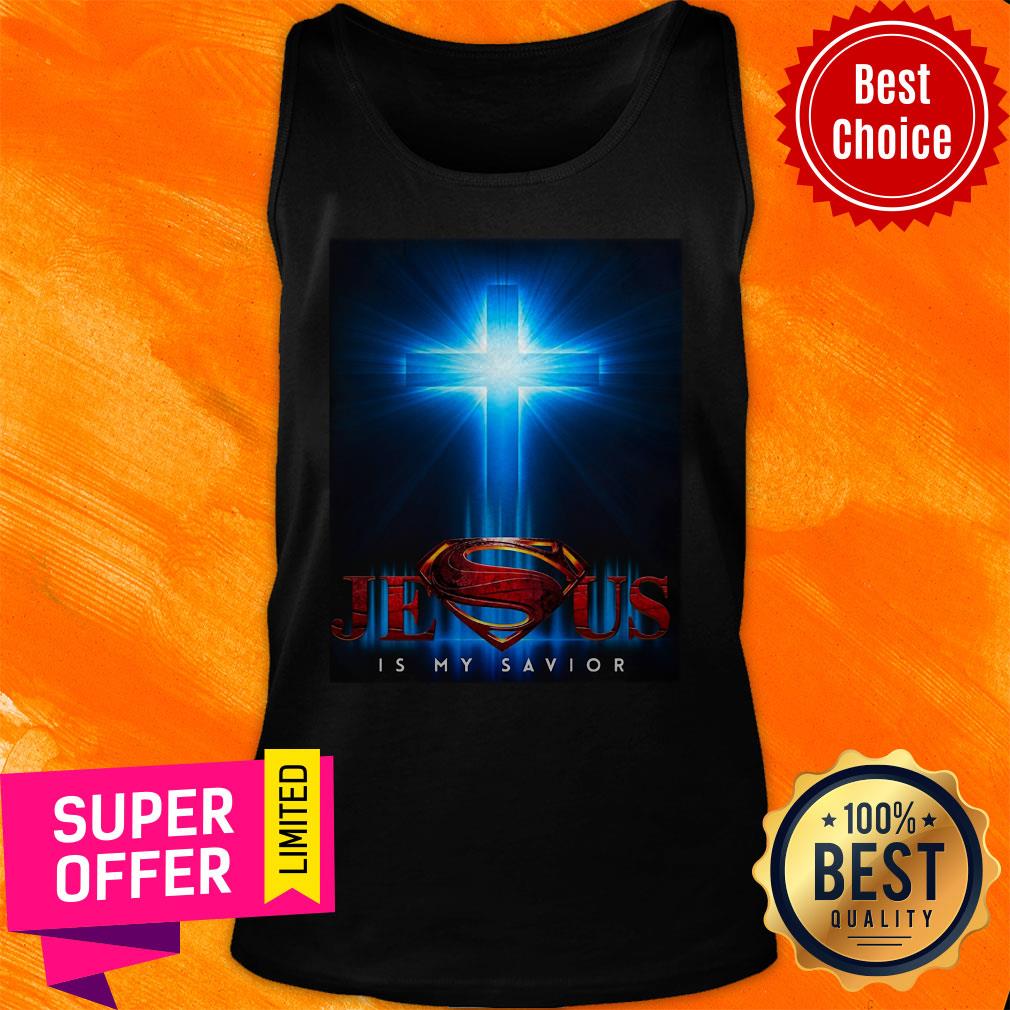 Top Jesus Is My Savior Superman Shirt - Image 5