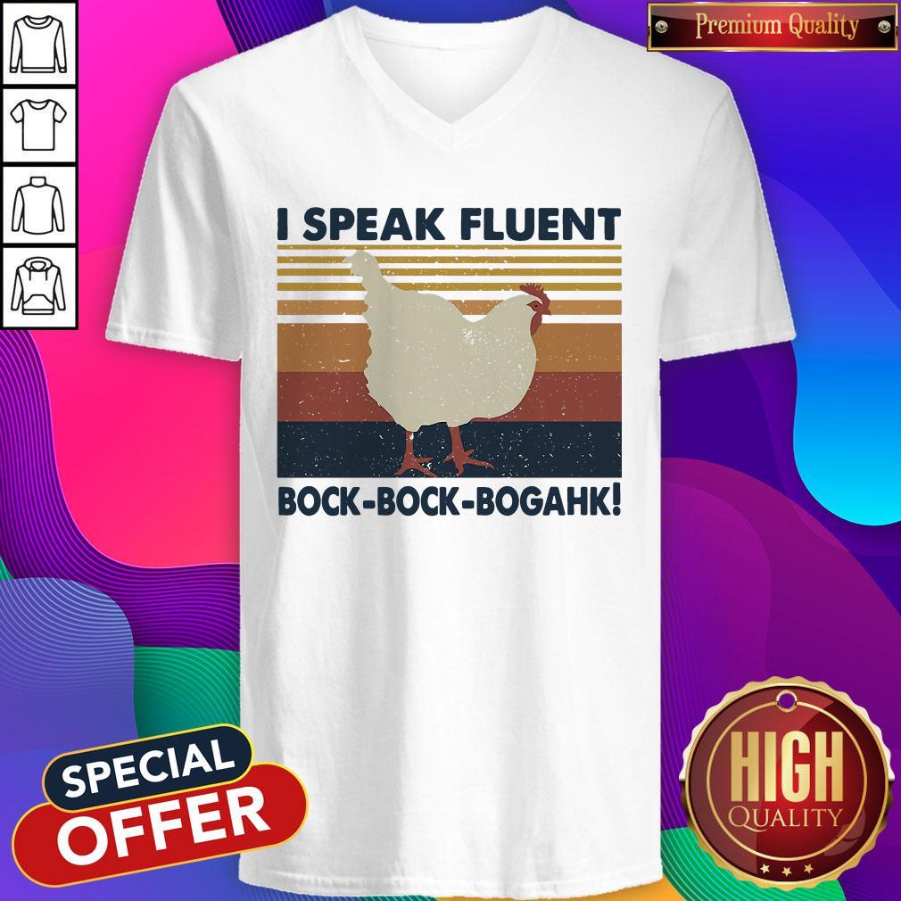 Official Chicken I Speak Fluent Bock Bock Bogahk Vintage Shirt - Image 5