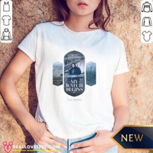 Alternative view of Game of Thrones Jon Snow My Watch Begins T-shirt