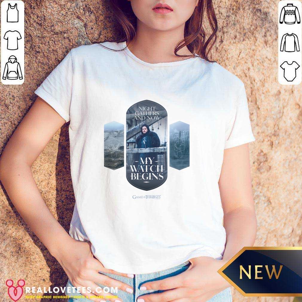 Game of Thrones Jon Snow My Watch Begins T-shirt - Image 2