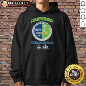 Alternative view of Premium Seattle Seahawks Super Bowl LX Championship T-Shirt