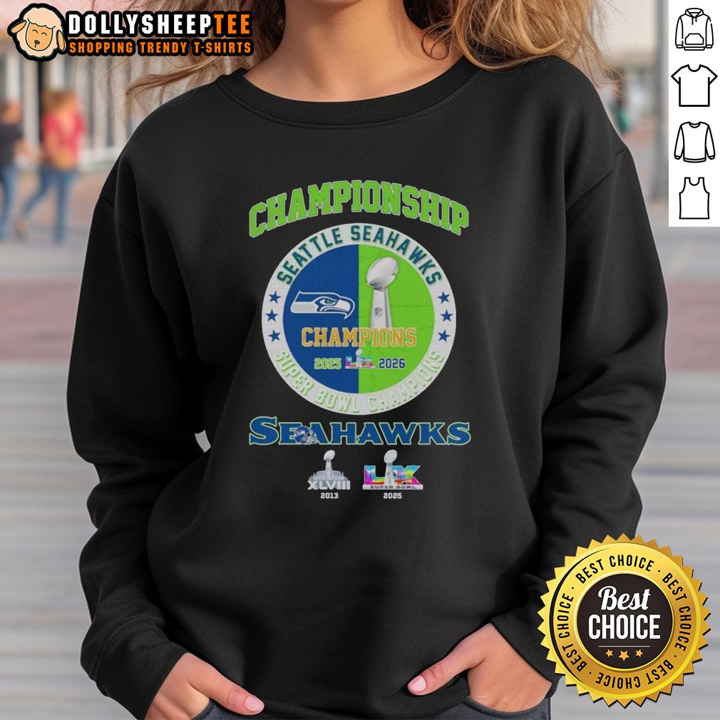 Premium Seattle Seahawks Super Bowl LX Championship T-Shirt - Image 5