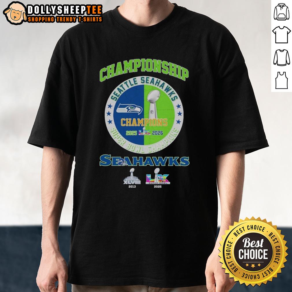 Premium Seattle Seahawks Super Bowl LX Championship T-Shirt