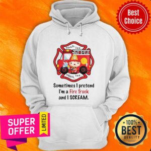 Alternative view of Awesome Sometimes I Pretend I'm A Fire Truck And I Scream Shirt