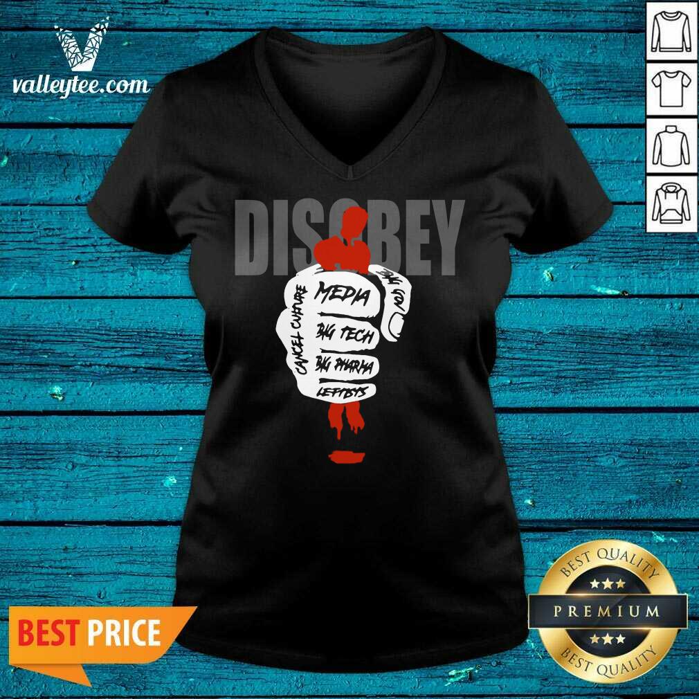 Beautiful Disobey Media Big Tech Big Pharma Leftists Shirt - Image 4