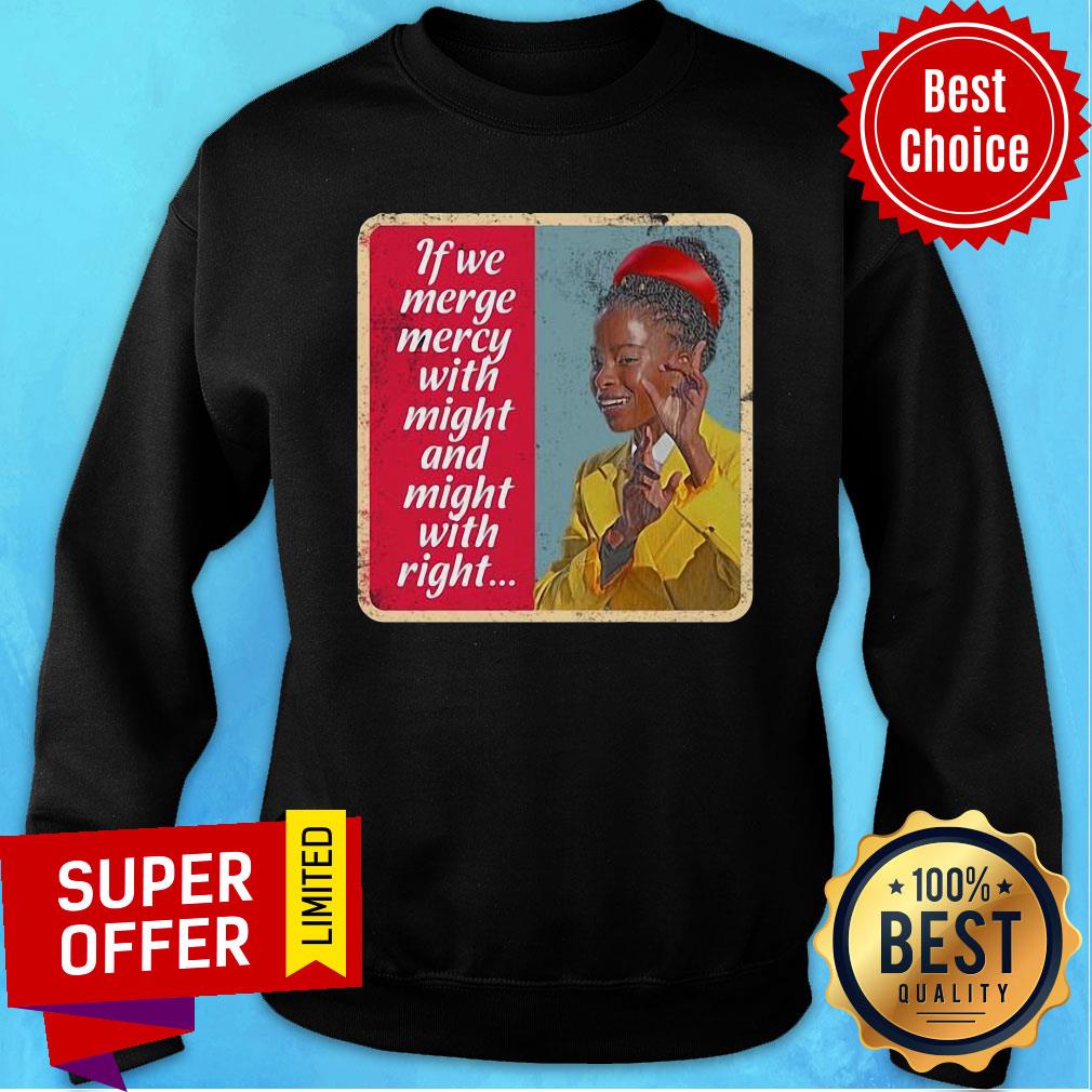 Nice Inauguration Poet Amanda Gorman Merge Mercy Might Right Shirt - Image 4