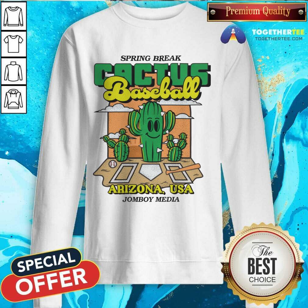 Spring Break Cactus Baseball Arizona Usa Jomboy Media T-shirt - Image 5