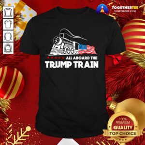 Great 2020 All Aboard The Trump Train Keep America Great Signature Shirt