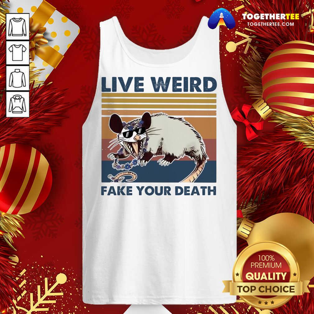 Great Opossum Live Weird Fake Your Death Shirt - Image 3