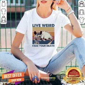 Alternative view of Great Opossum Live Weird Fake Your Death Shirt