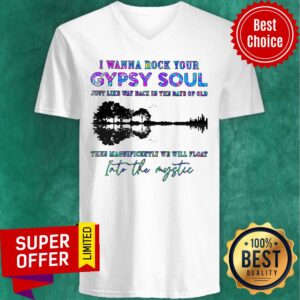 Alternative view of I Wanna Rock Your Gypsy Soul Just Like Way Back In The Days Of Old Into The Mystic Tree Shadow Shirt