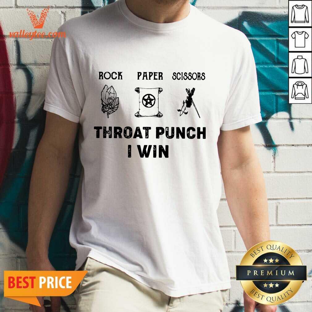 Witch Rock Paper Scissors Throat Punch I Win Shirt