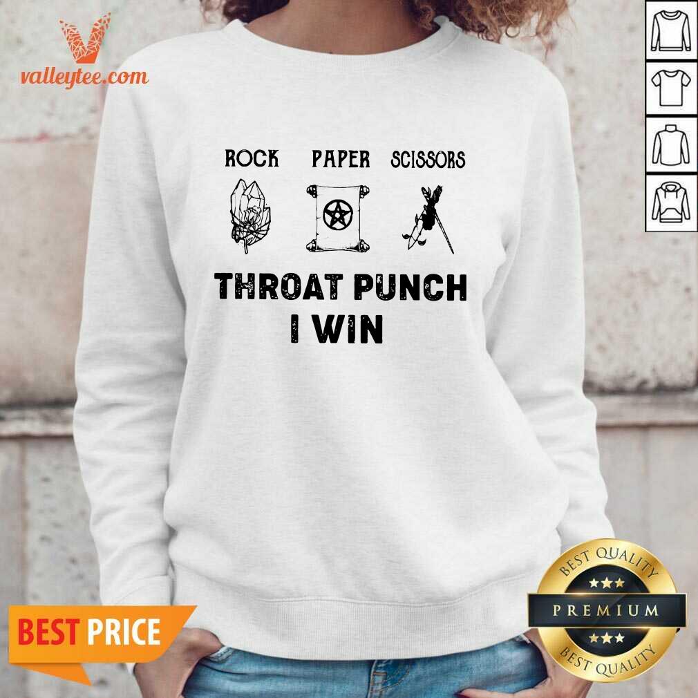 Witch Rock Paper Scissors Throat Punch I Win Shirt - Image 4