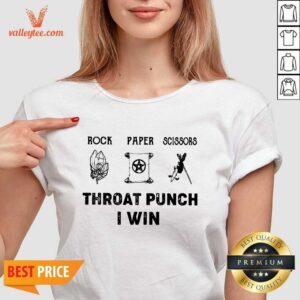 Alternative view of Witch Rock Paper Scissors Throat Punch I Win Shirt