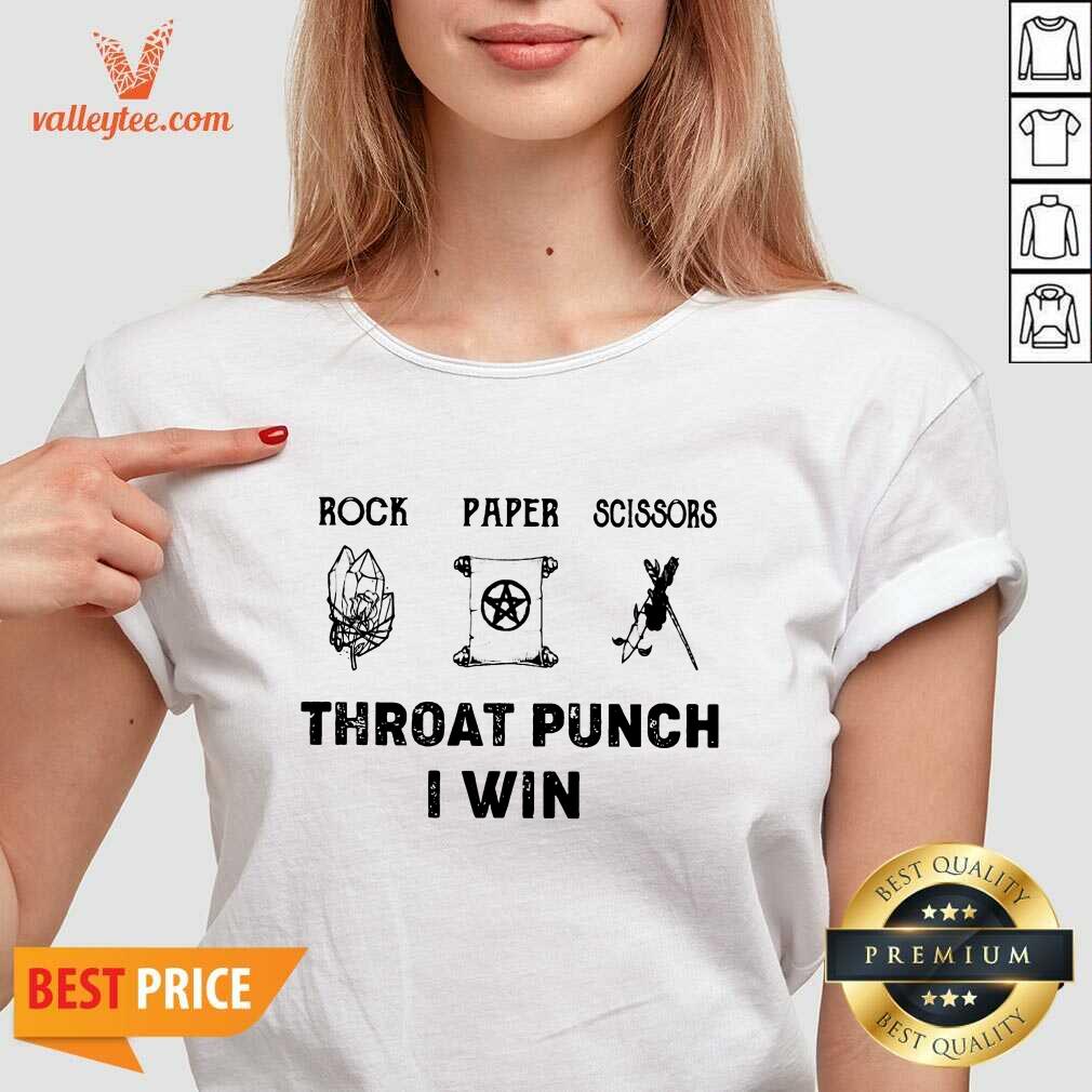 Witch Rock Paper Scissors Throat Punch I Win Shirt - Image 2