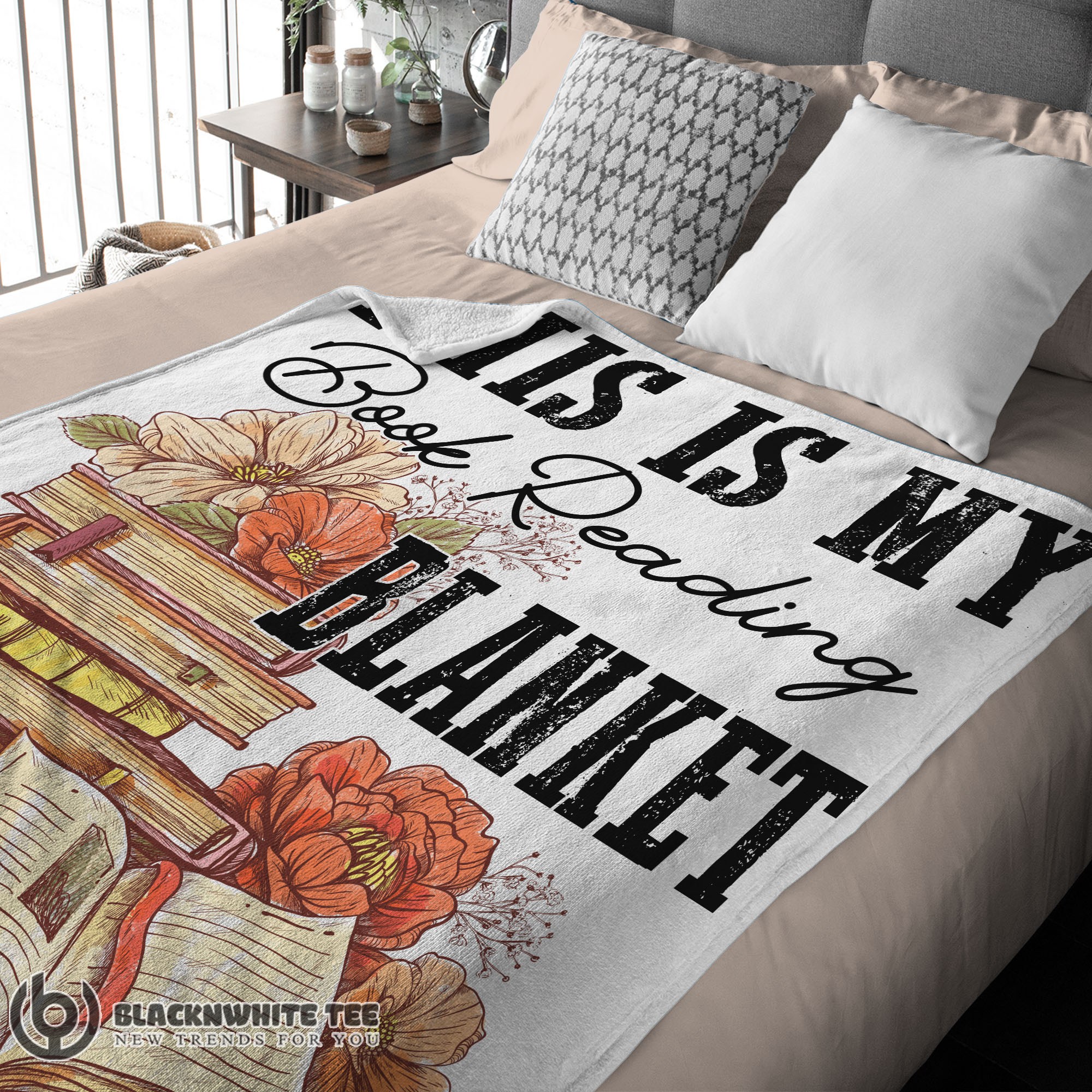Official Premium This Is My Book Reading Blanket Fleece Customized Blanket - Image 3
