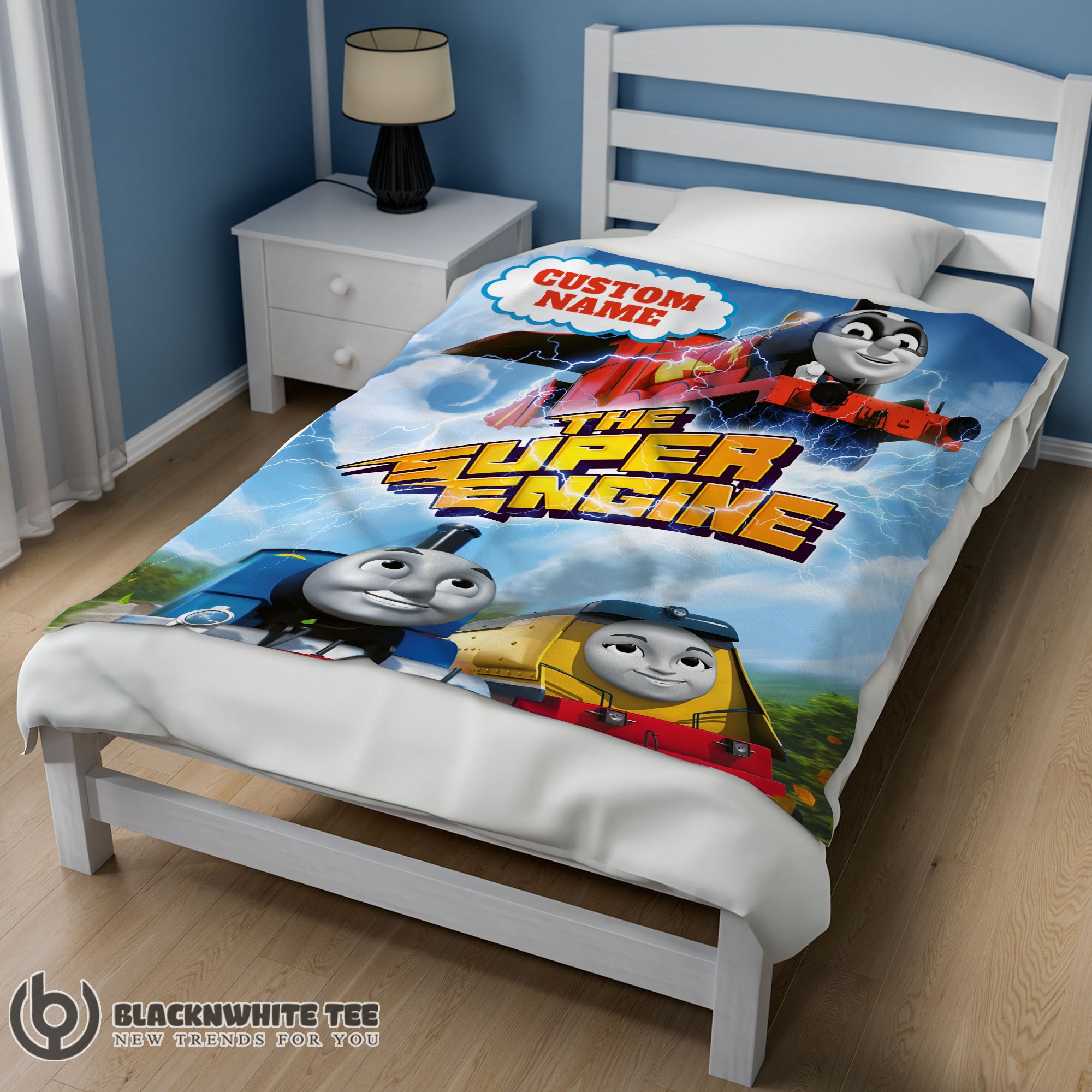 Official Premium Thomas & Friends The Super Engine Poster Blanket Fleece Customized Blanket - Image 2